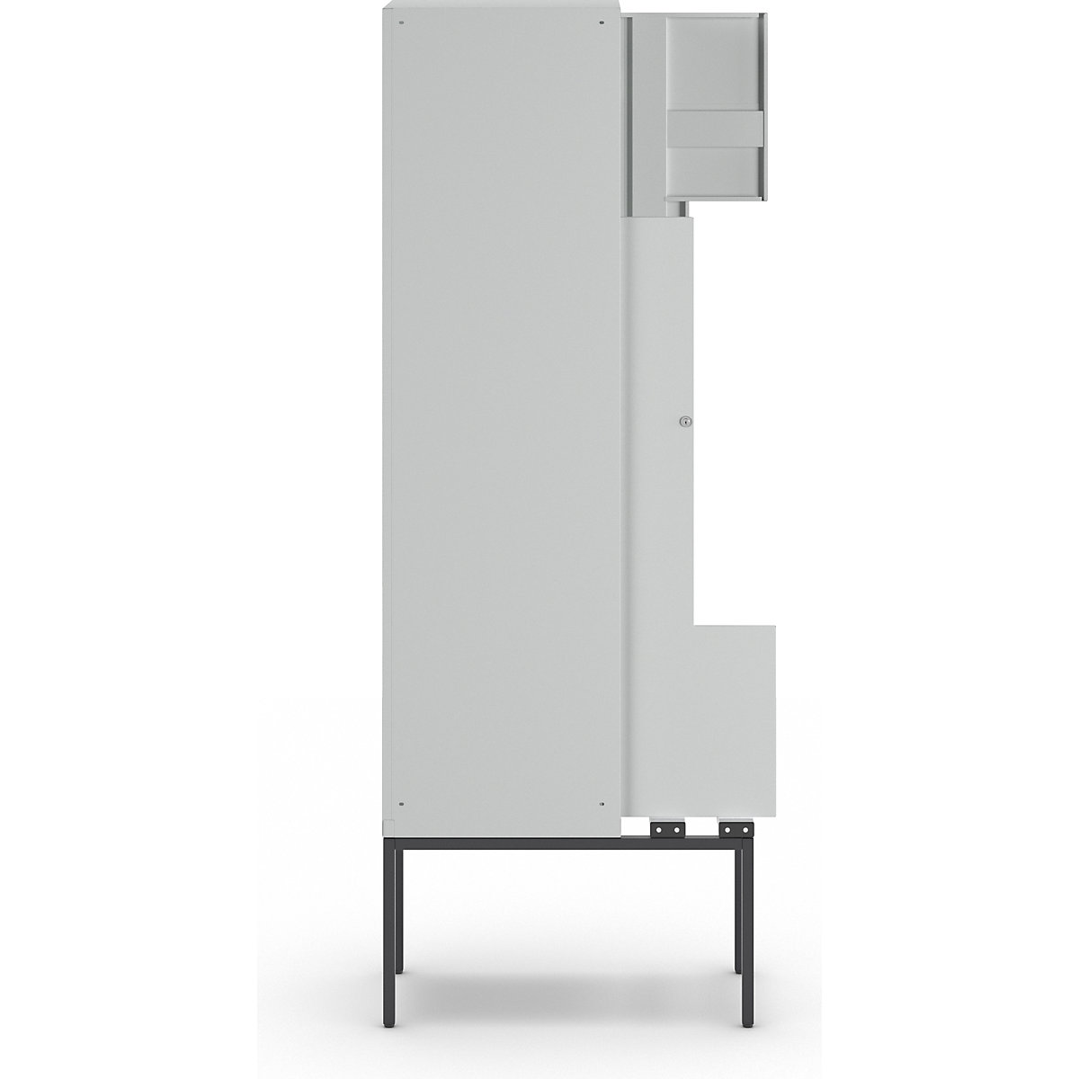 München Z locker with bench seat – Wolf (Product illustration 3)-2