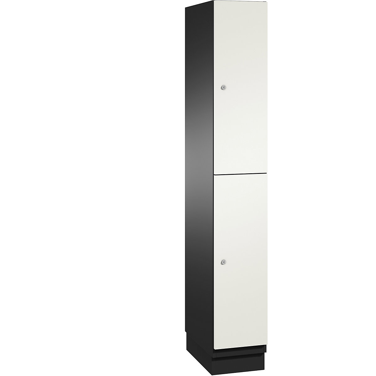 CAMBIO locker unit with sheet steel doors and coat rail – C+P
