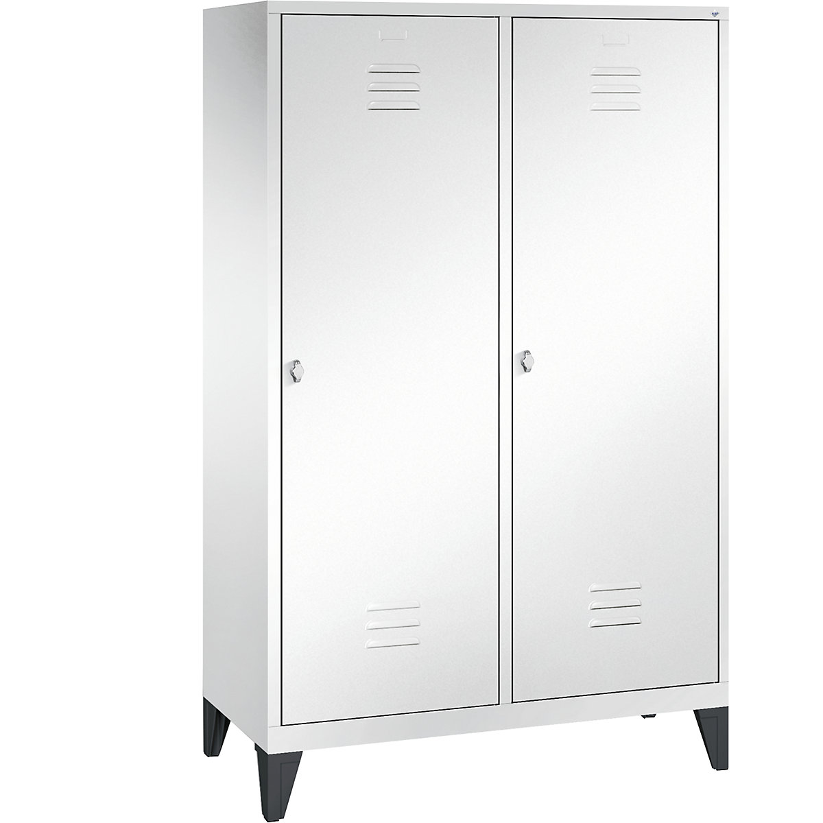 CLASSIC cloakroom locker with feet, door for 2 compartments - C+P