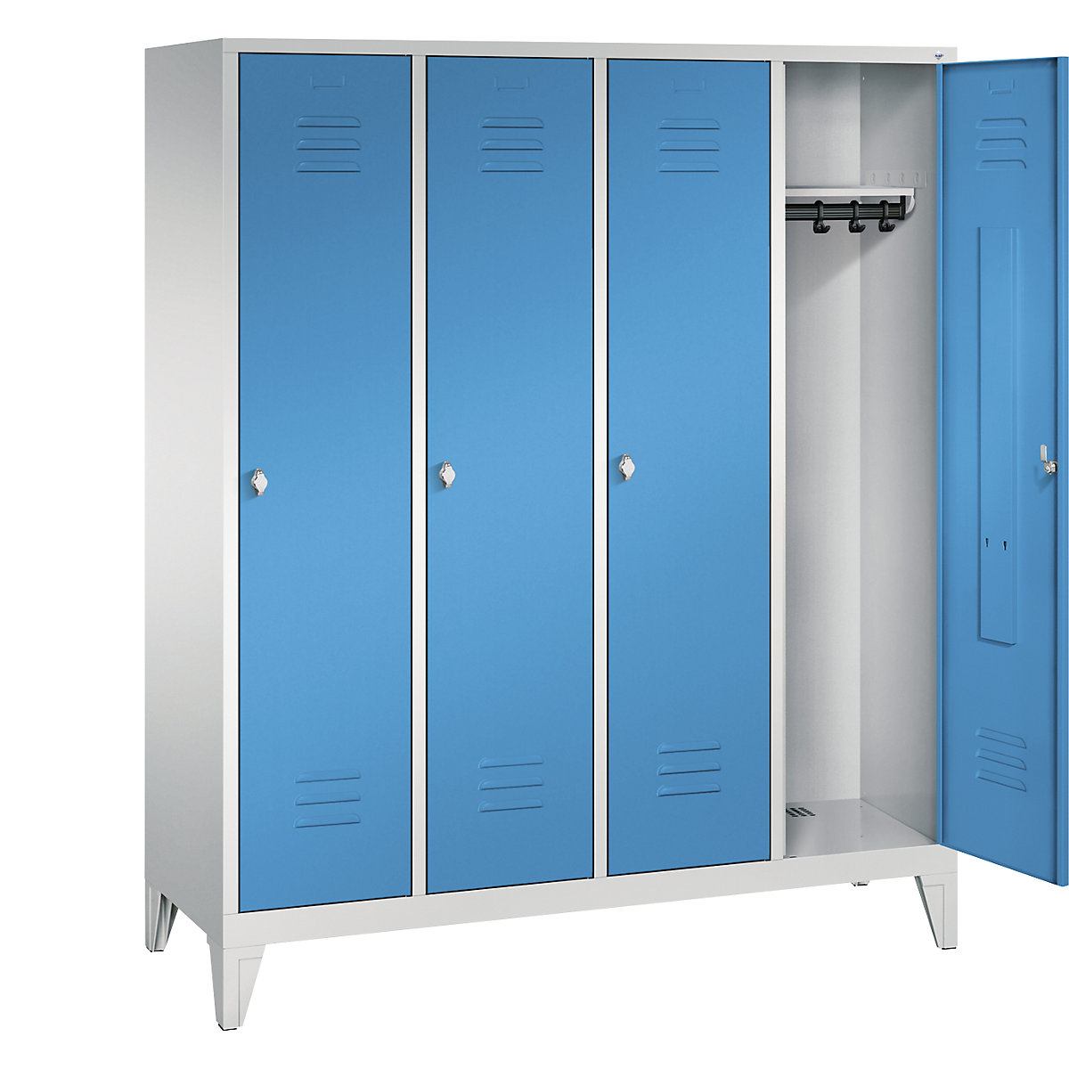 CLASSIC cloakroom locker with feet – C+P (Product illustration 2)-1