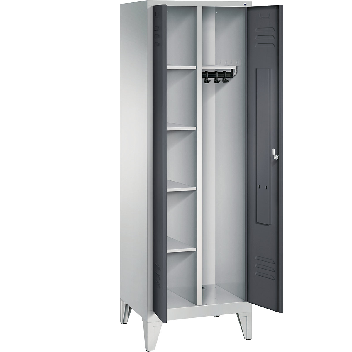 CLASSIC cloakroom locker with feet – C+P (Product illustration 2)-1