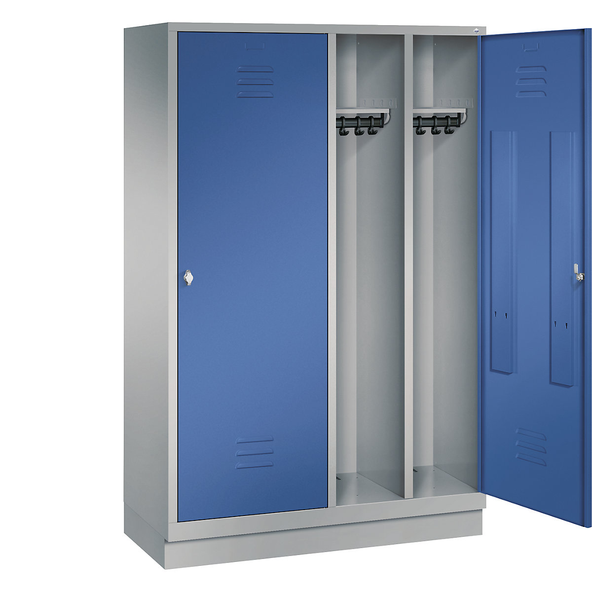 CLASSIC cloakroom locker with plinth, door for 2 compartments – C+P (Product illustration 20)-19