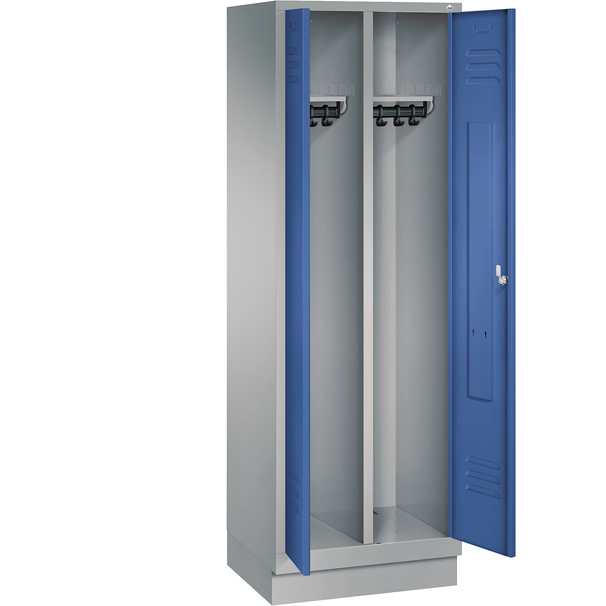 CLASSIC cloakroom locker with plinth, doors close in the middle – C+P (Product illustration 19)-18