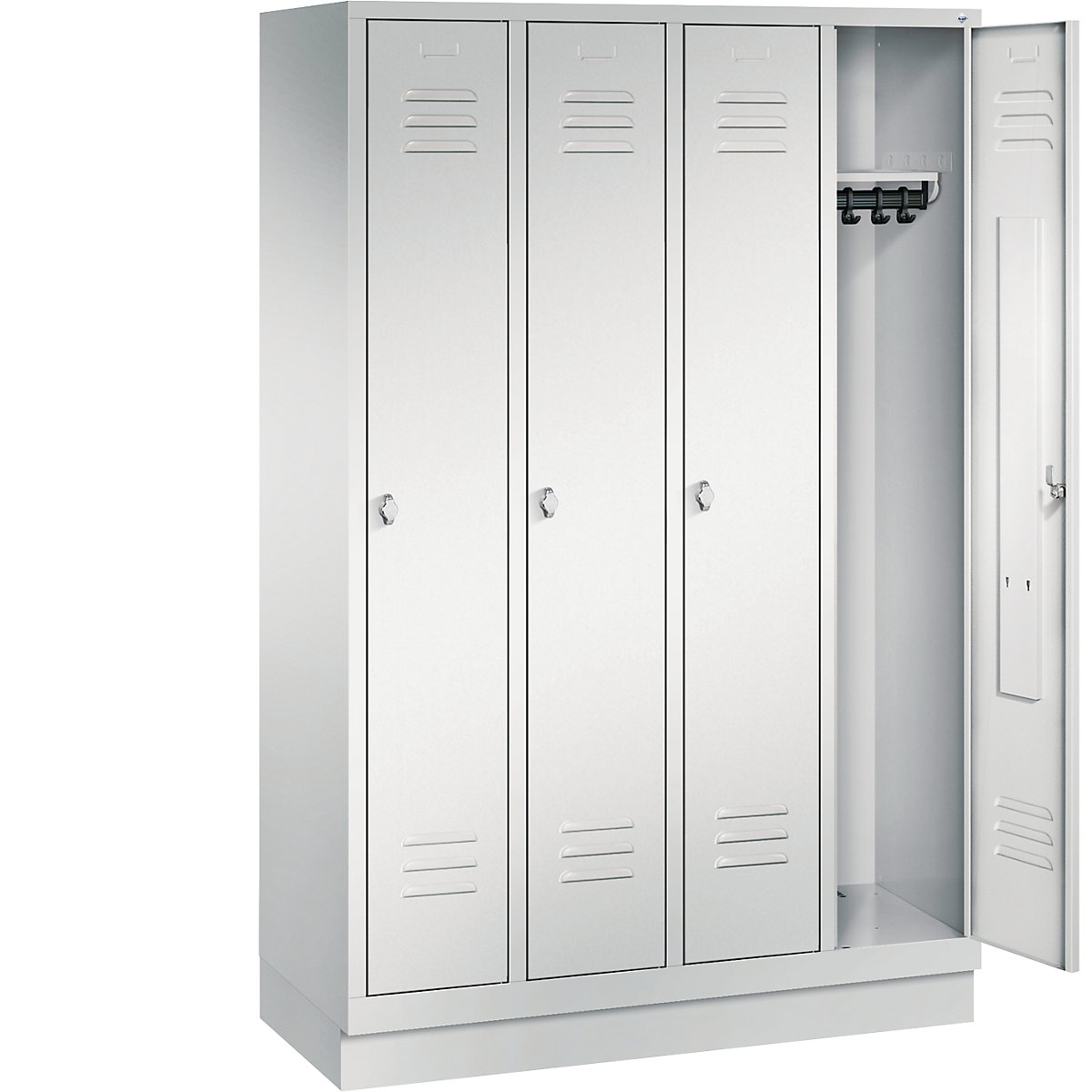 CLASSIC cloakroom locker with plinth – C+P (Product illustration 22)-21