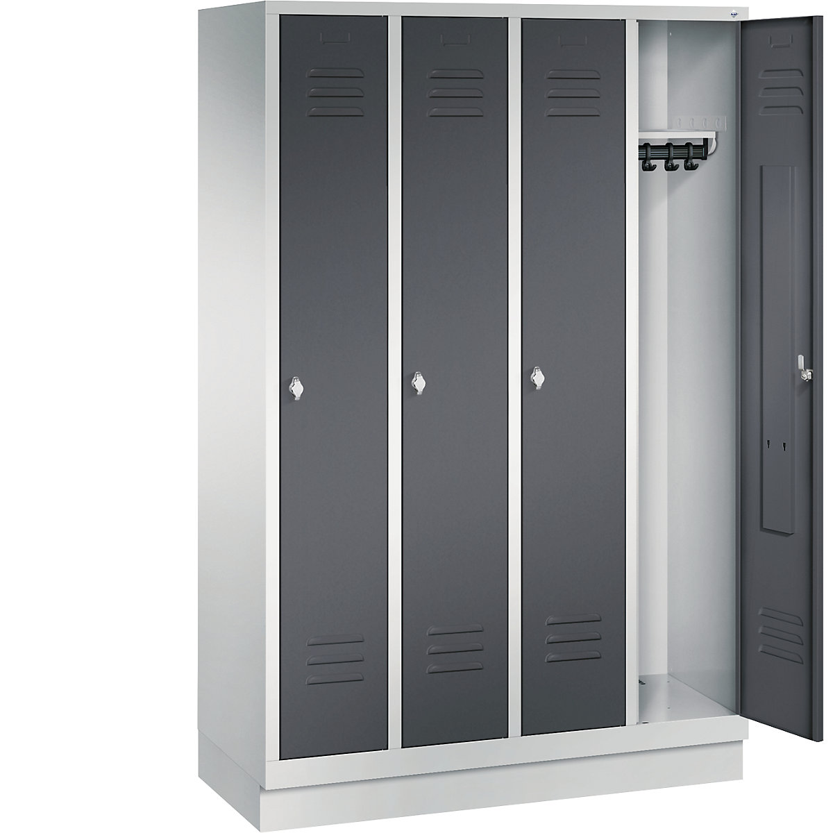 CLASSIC cloakroom locker with plinth – C+P (Product illustration 19)-18