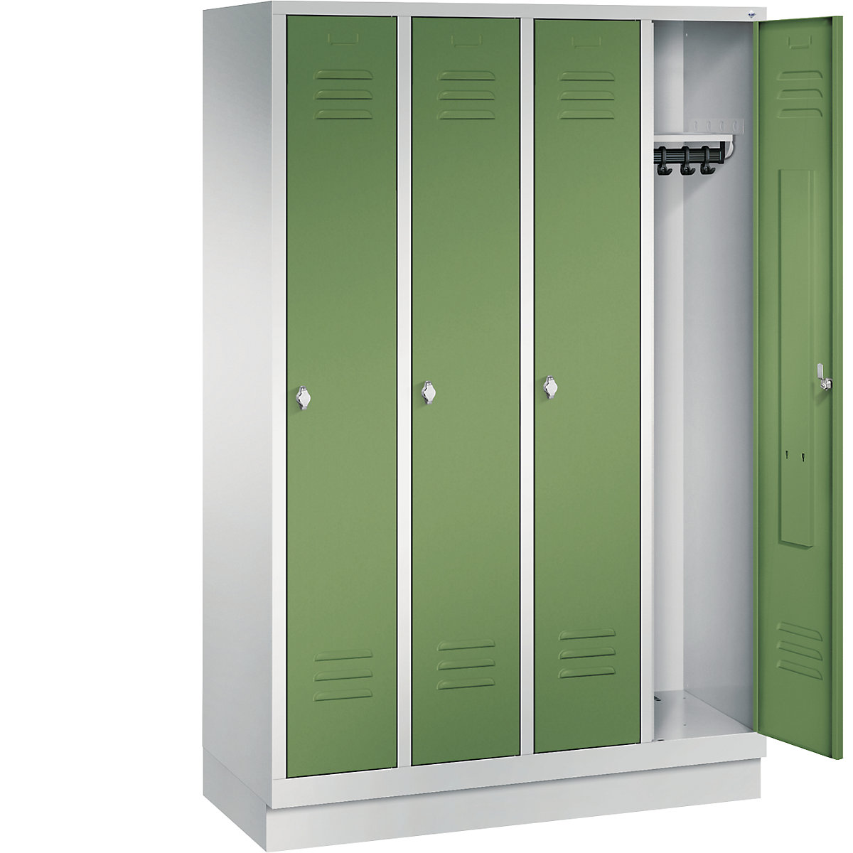 CLASSIC cloakroom locker with plinth – C+P (Product illustration 23)-22