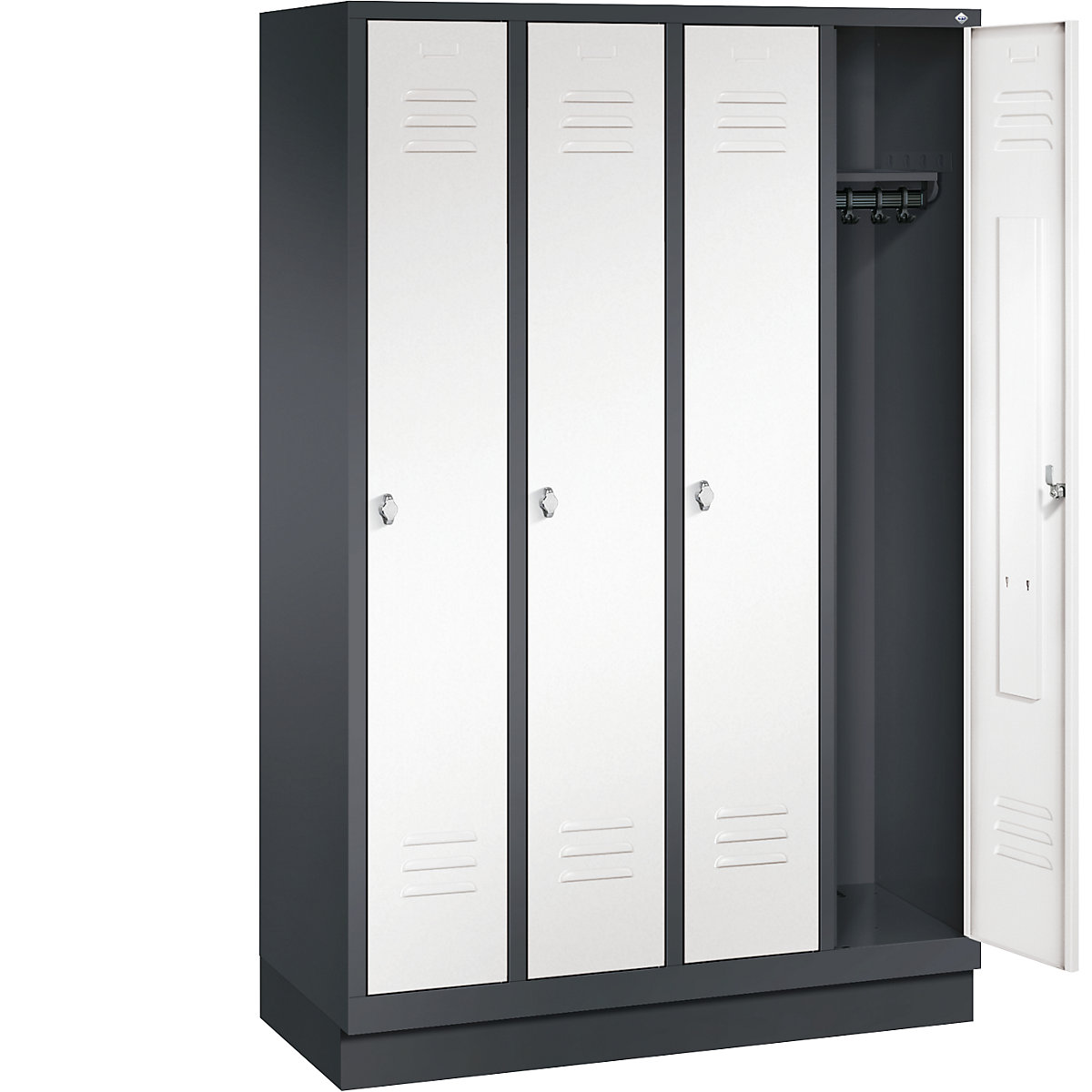 CLASSIC cloakroom locker with plinth – C+P (Product illustration 24)-23