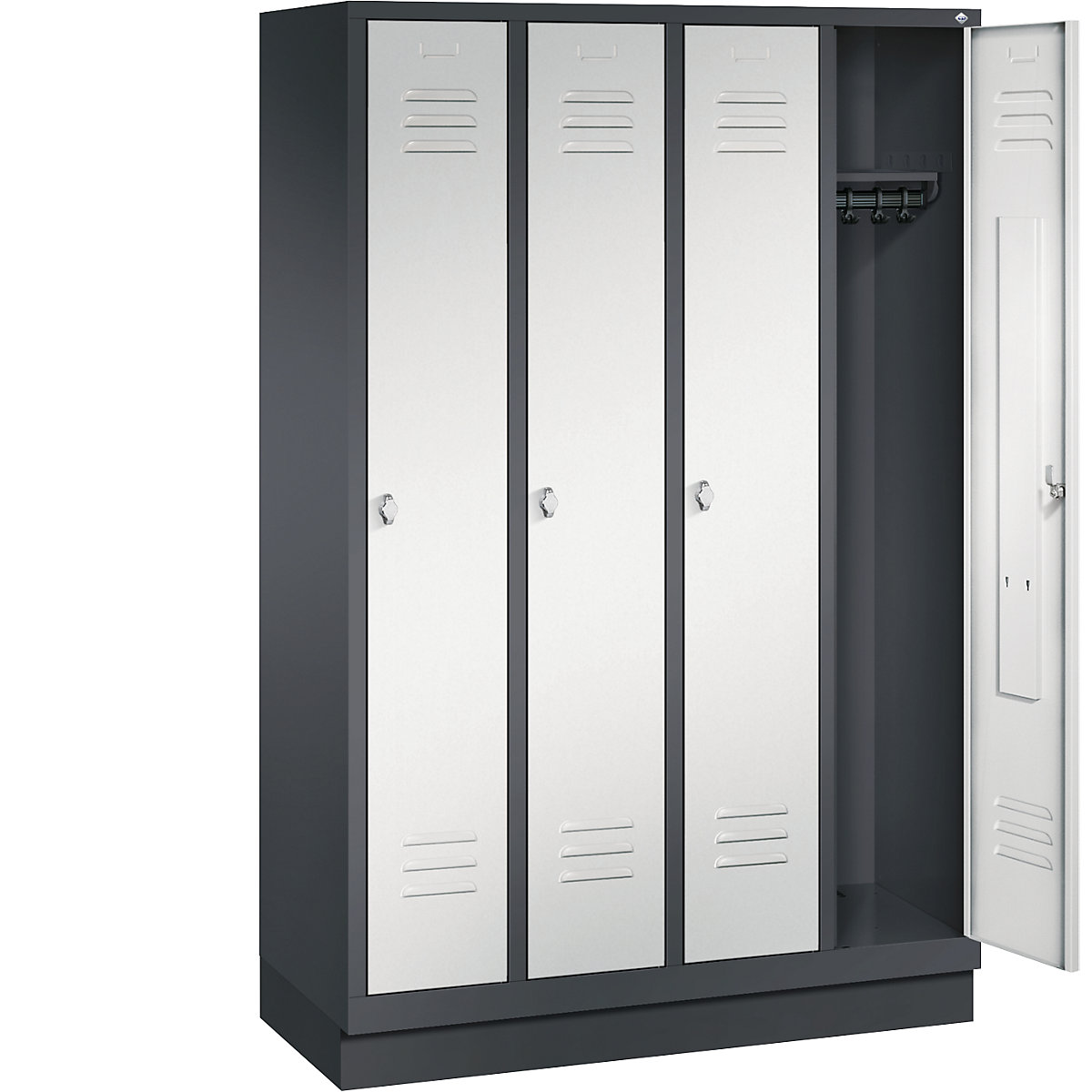 CLASSIC cloakroom locker with plinth – C+P (Product illustration 28)-27