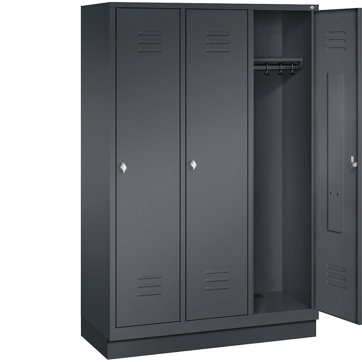 CLASSIC cloakroom locker with plinth – C+P (Product illustration 2)-1