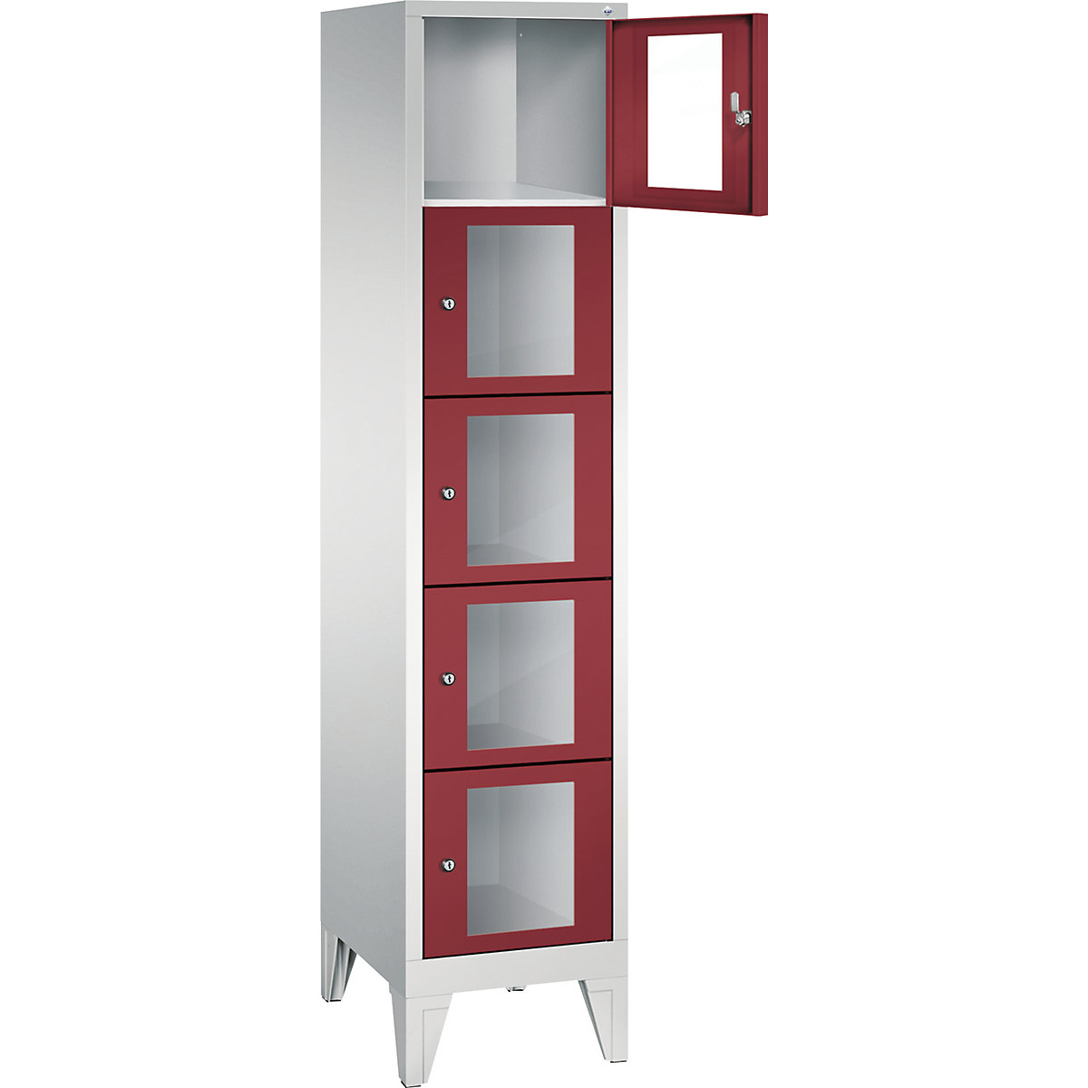 C+P – CLASSIC locker unit, compartment height 295 mm, with feet (Product illustration 16)