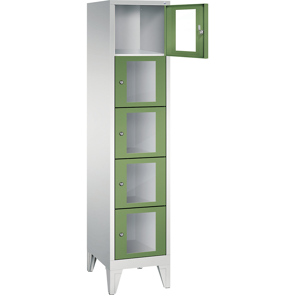 C+P – CLASSIC locker unit, compartment height 295 mm, with feet (Product illustration 11)