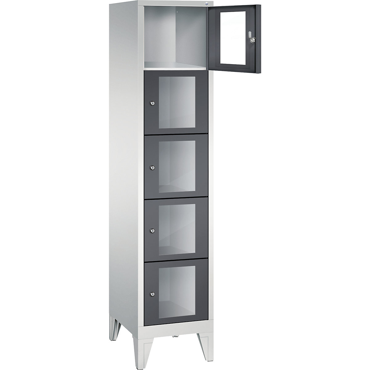 CLASSIC locker unit, compartment height 295 mm, with feet – C+P (Product illustration 15)-14