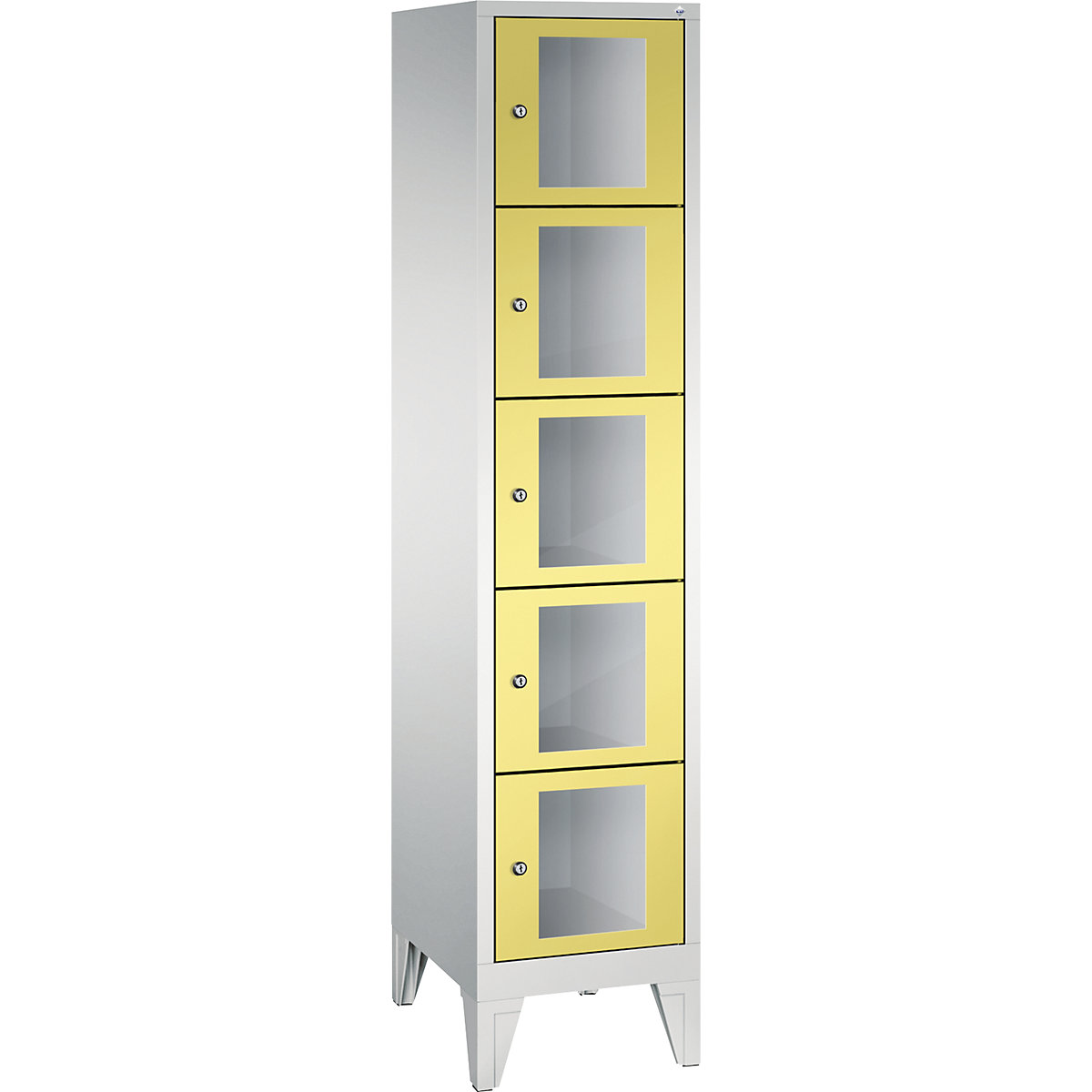 C+P – CLASSIC locker unit, compartment height 295 mm, with feet