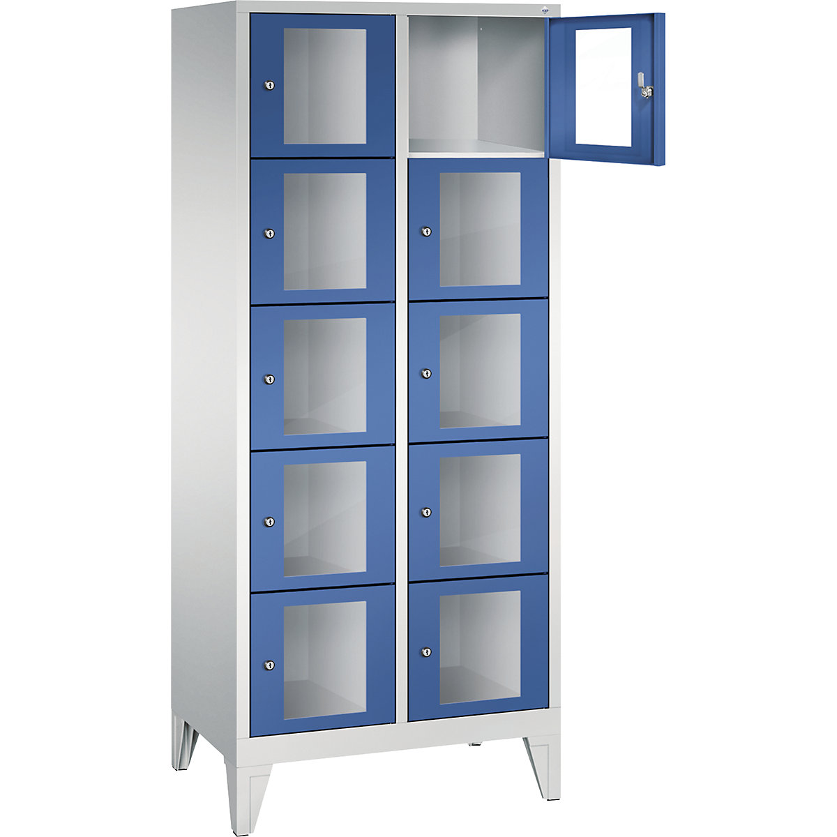 CLASSIC locker unit, compartment height 295 mm, with feet – C+P (Product illustration 2)-1