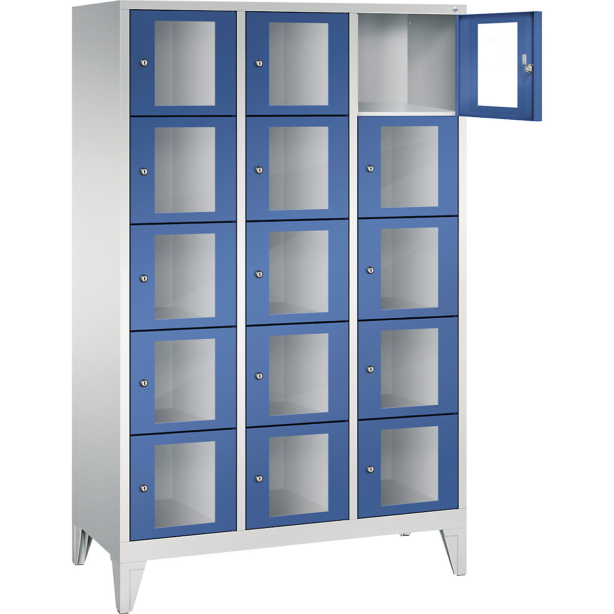 C+P – CLASSIC locker unit, compartment height 295 mm, with feet (Product illustration 14)