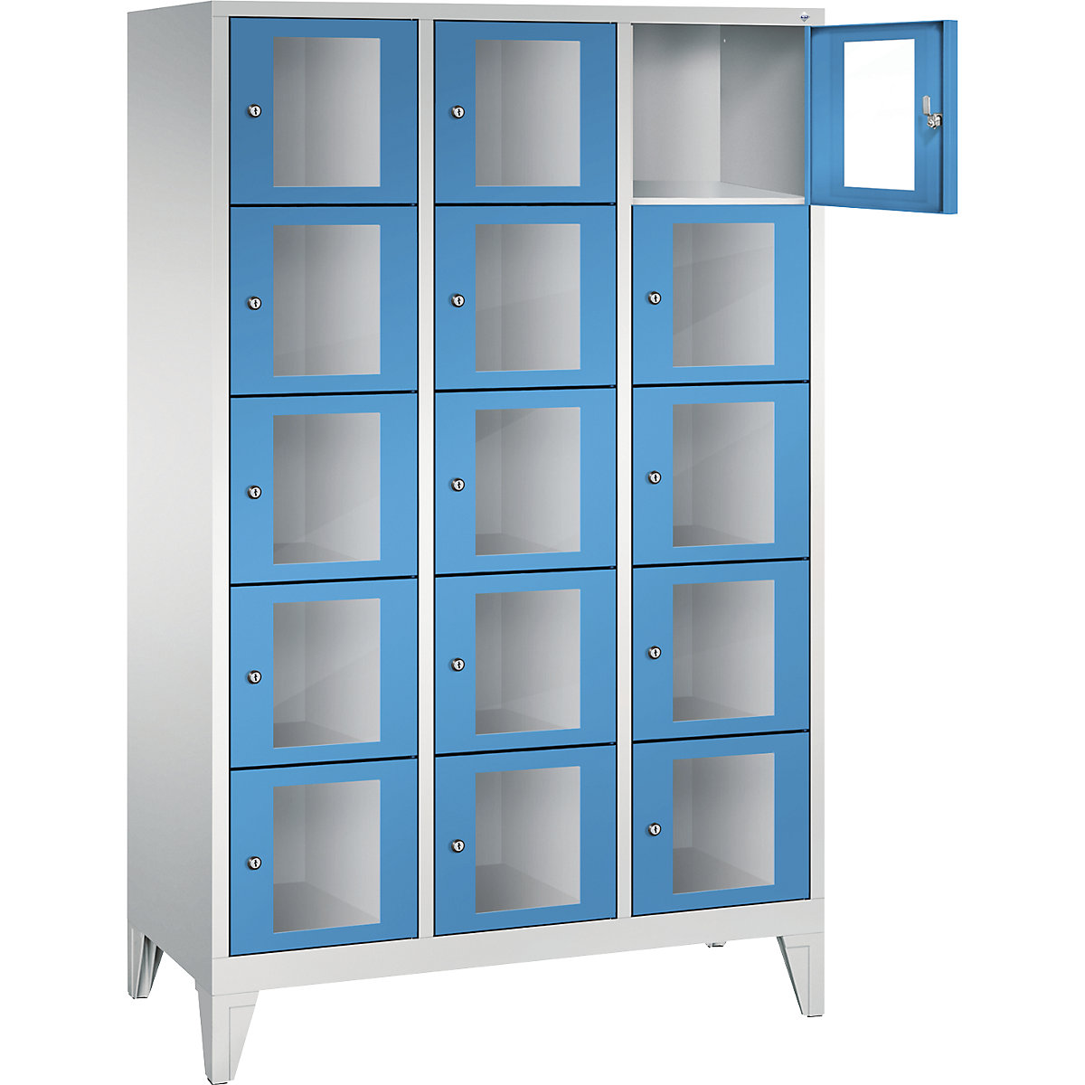 CLASSIC locker unit, compartment height 295 mm, with feet – C+P (Product illustration 10)