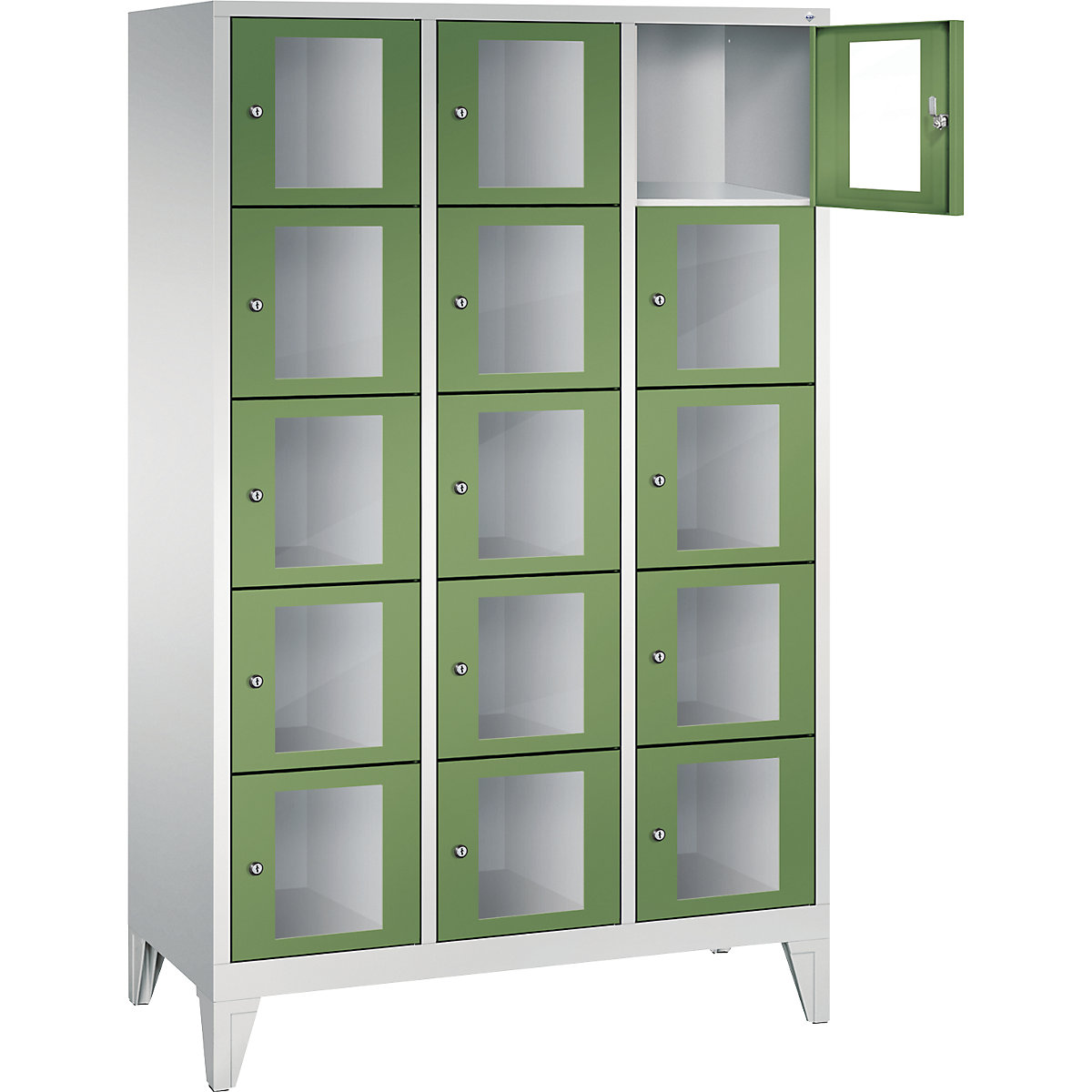 C+P – CLASSIC locker unit, compartment height 295 mm, with feet (Product illustration 15)