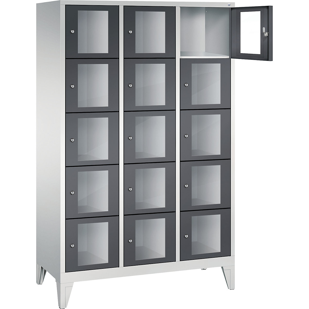 CLASSIC locker unit, compartment height 295 mm, with feet – C+P (Product illustration 11)