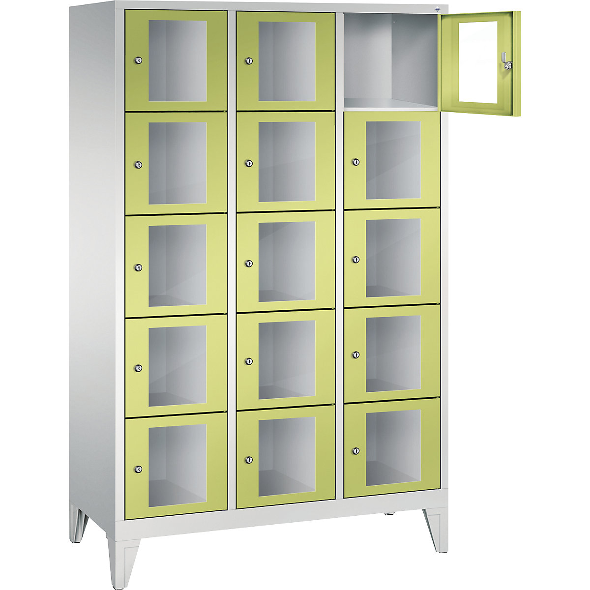 C+P – CLASSIC locker unit, compartment height 295 mm, with feet (Product illustration 16)