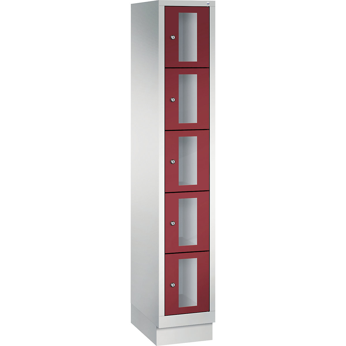 CLASSIC locker unit, compartment height 295 mm, with plinth – C+P