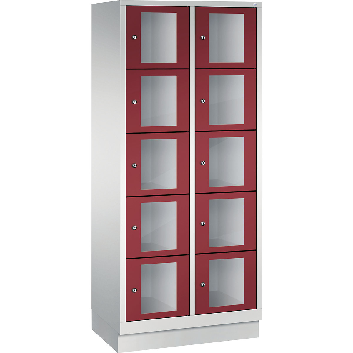 C+P – CLASSIC locker unit, compartment height 295 mm, with plinth (Product illustration 9)