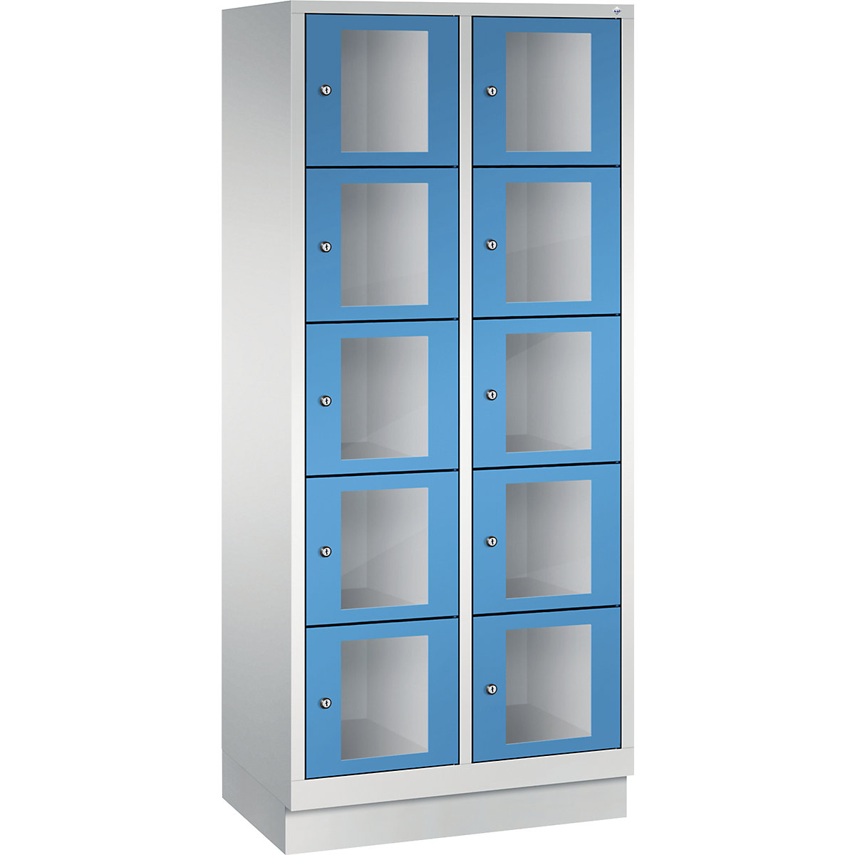 C+P – CLASSIC locker unit, compartment height 295 mm, with plinth (Product illustration 11)