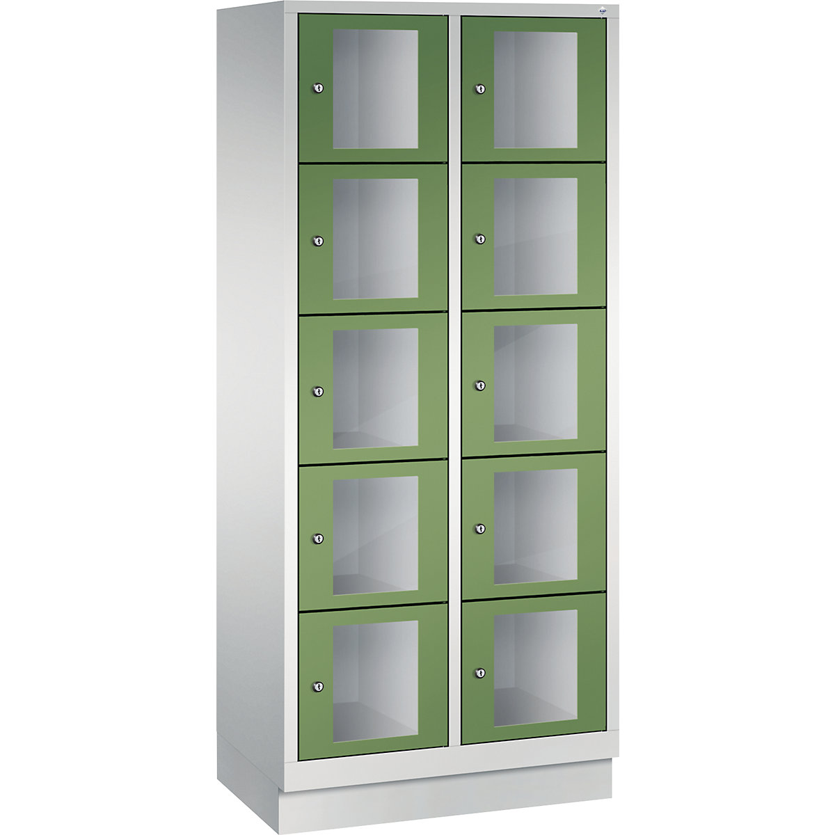 C+P – CLASSIC locker unit, compartment height 295 mm, with plinth (Product illustration 16)