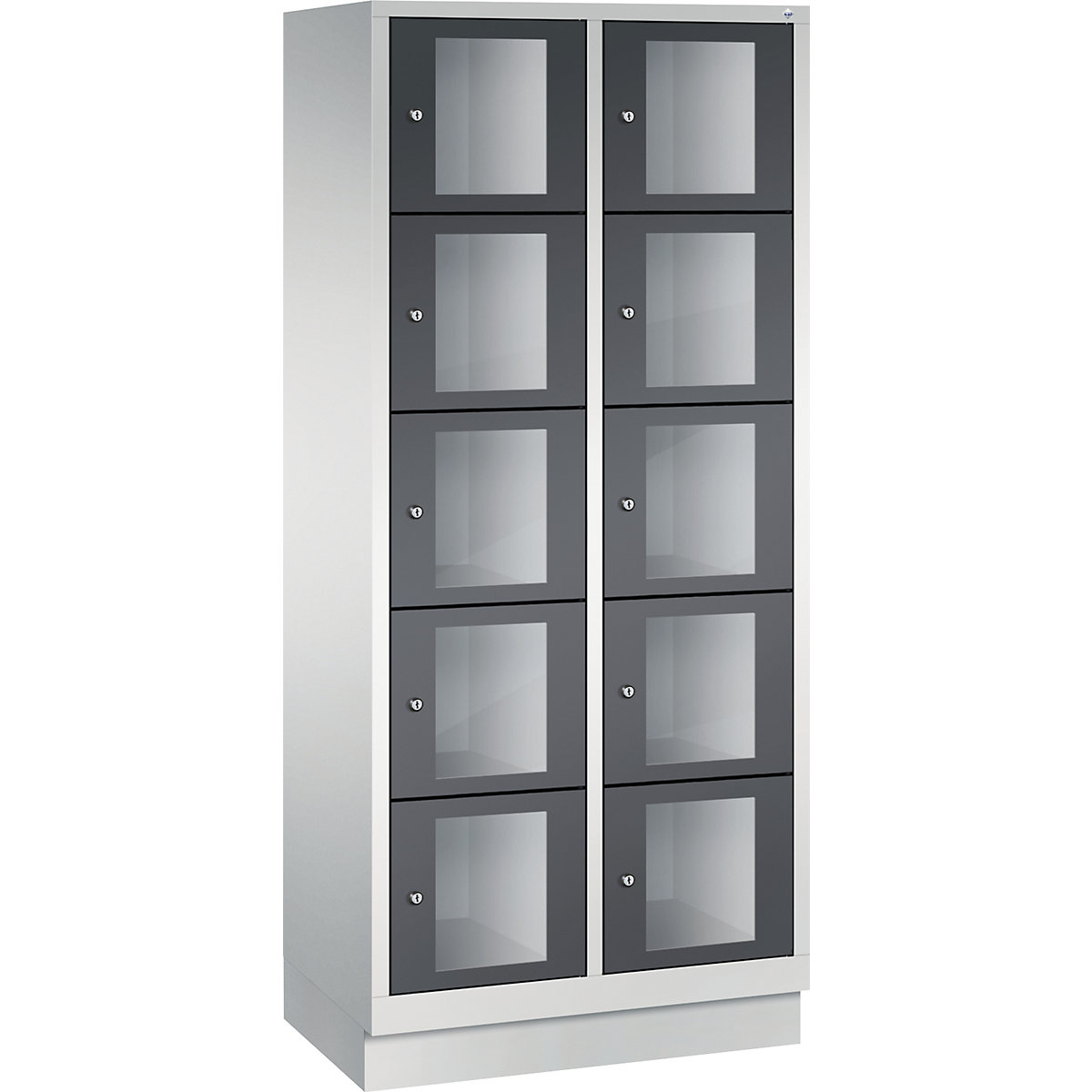 C+P – CLASSIC locker unit, compartment height 295 mm, with plinth (Product illustration 12)