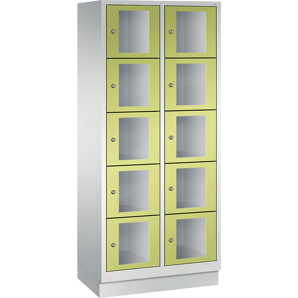 C+P – CLASSIC locker unit, compartment height 295 mm, with plinth (Product illustration 10)