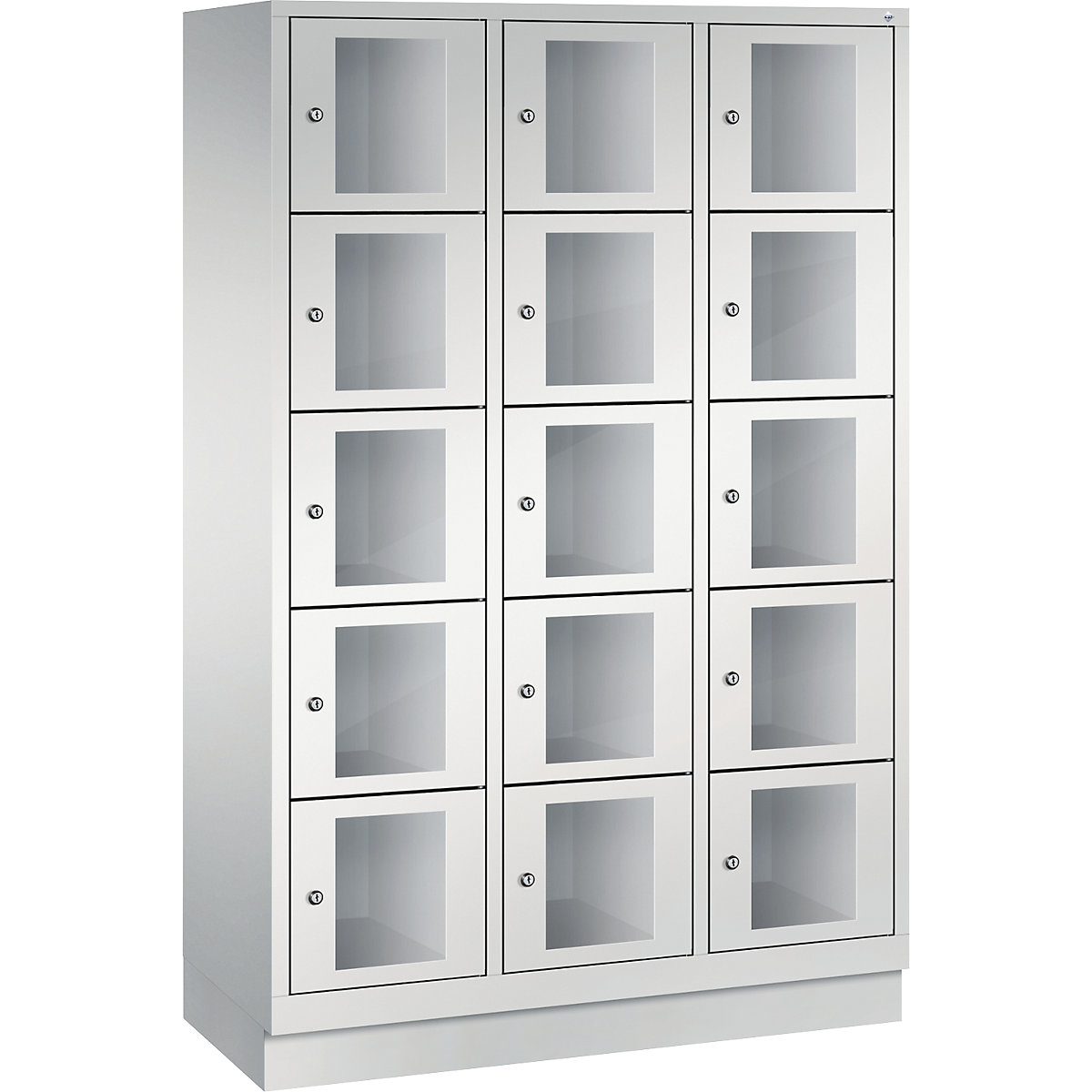 CLASSIC locker unit, compartment height 295 mm, with plinth - C+P