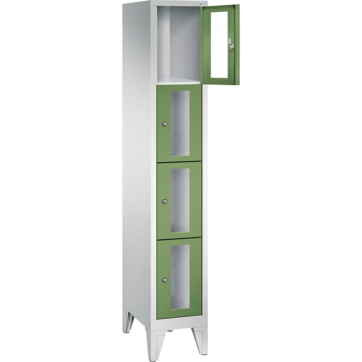CLASSIC locker unit, compartment height 375 mm, with feet – C+P (Product illustration 11)-10