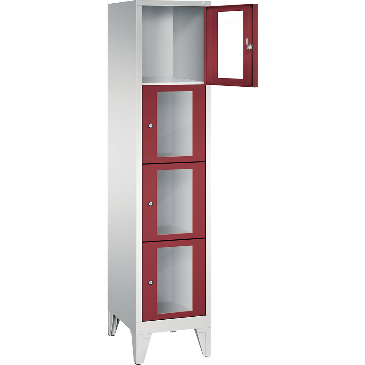 CLASSIC locker unit, compartment height 375 mm, with feet – C+P (Product illustration 16)-15