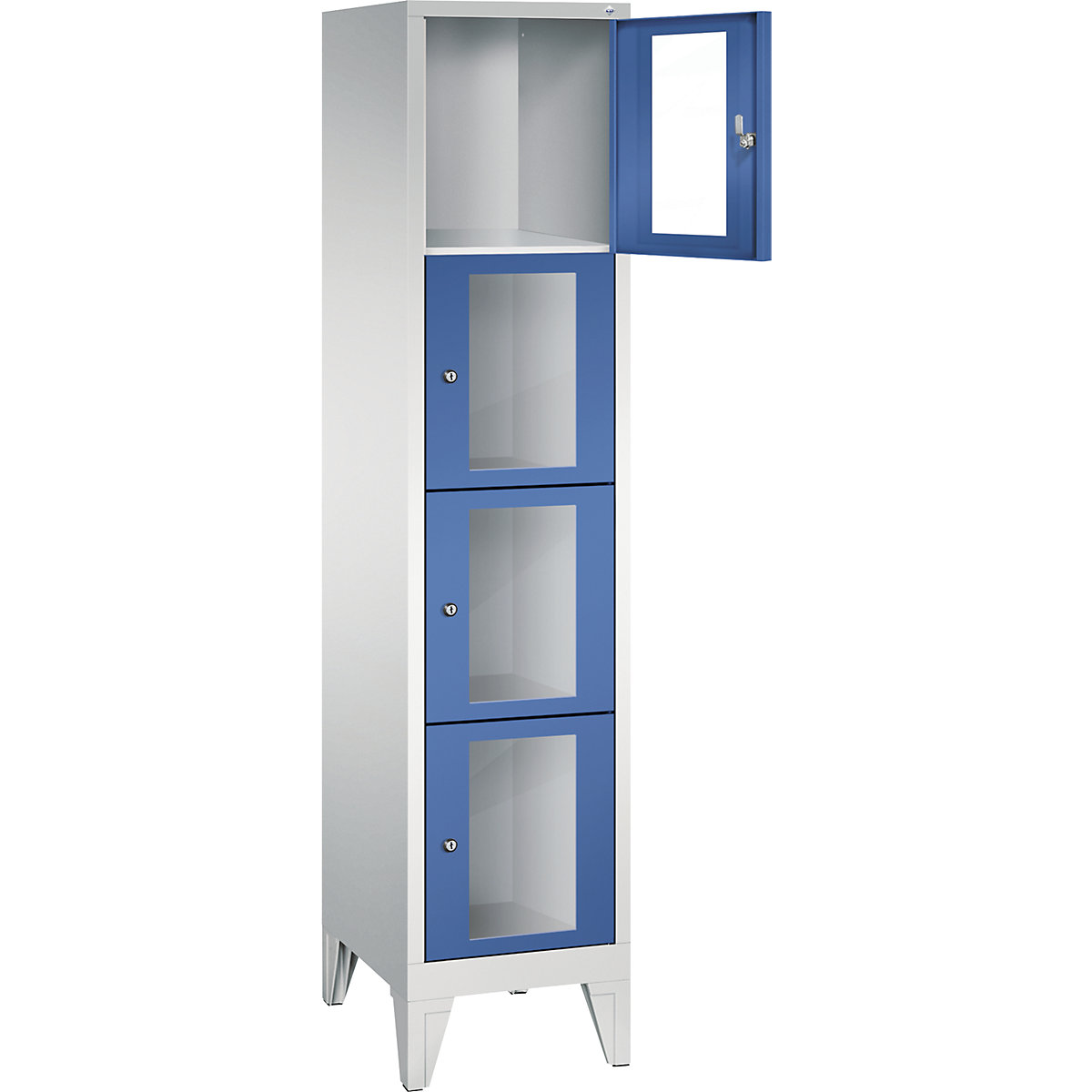 CLASSIC locker unit, compartment height 375 mm, with feet – C+P (Product illustration 11)-10
