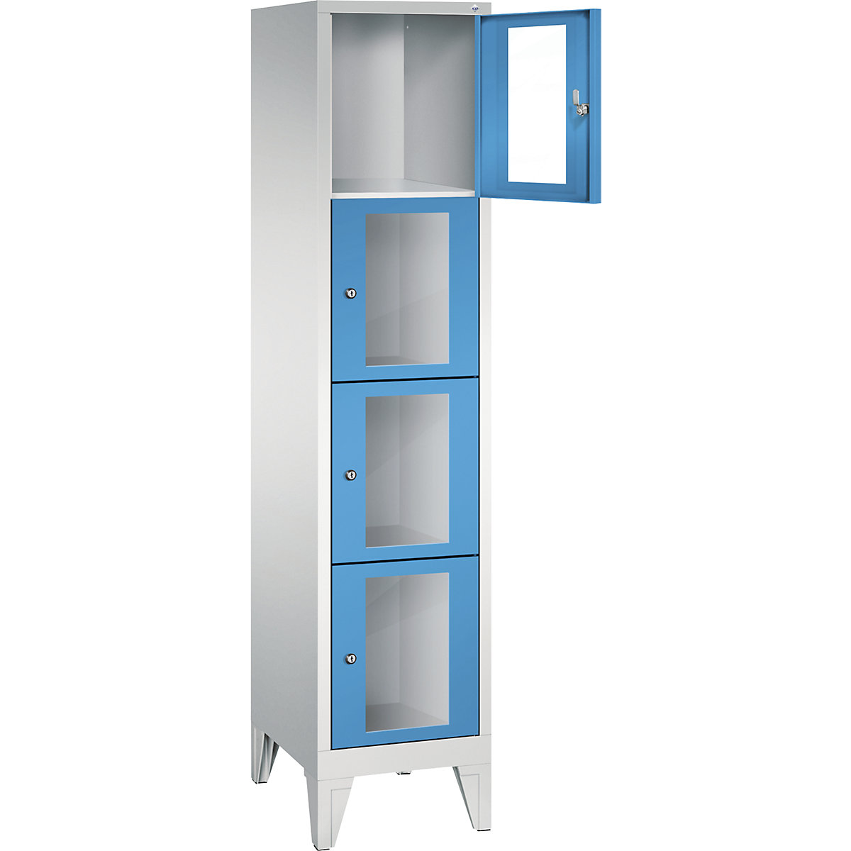 CLASSIC locker unit, compartment height 375 mm, with feet – C+P (Product illustration 15)-14