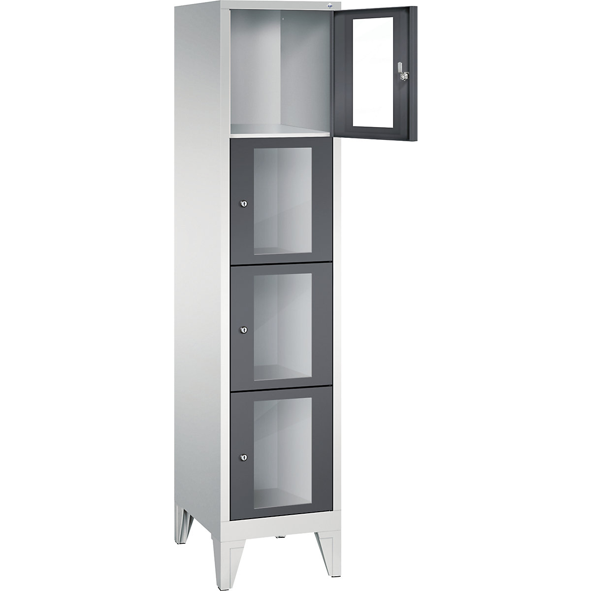 CLASSIC locker unit, compartment height 375 mm, with feet – C+P (Product illustration 14)-13