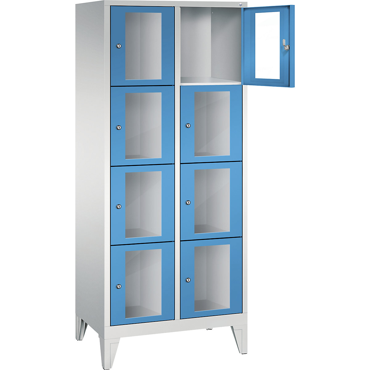 CLASSIC locker unit, compartment height 375 mm, with feet – C+P (Product illustration 16)-15