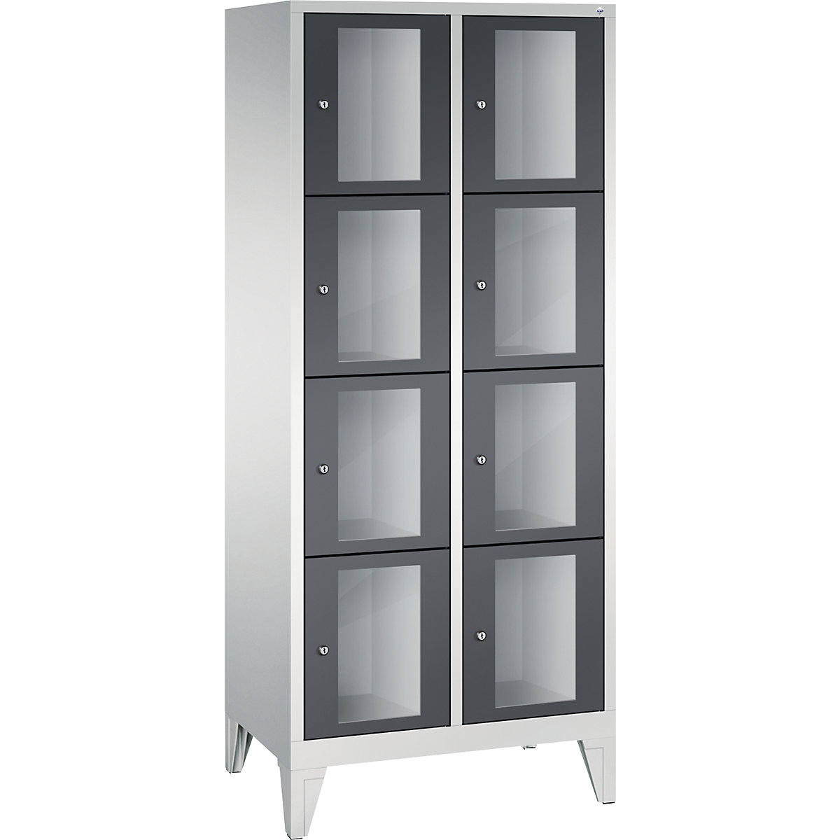 CLASSIC locker unit, compartment height 375 mm, with feet – C+P