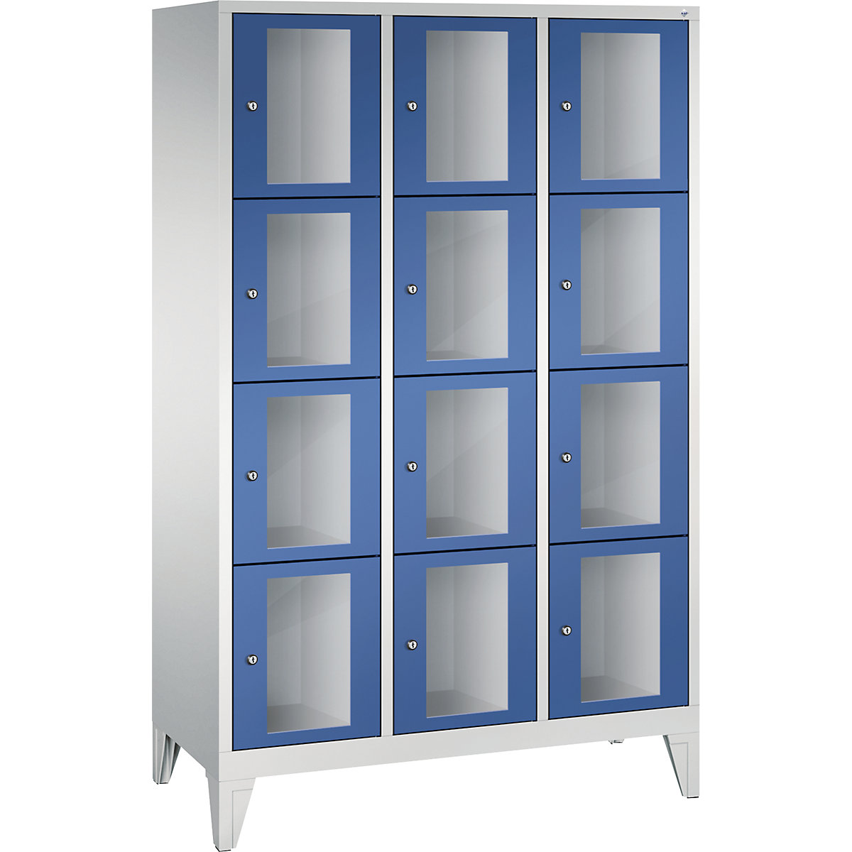 C+P – CLASSIC locker unit, compartment height 375 mm, with feet (Product illustration 12)