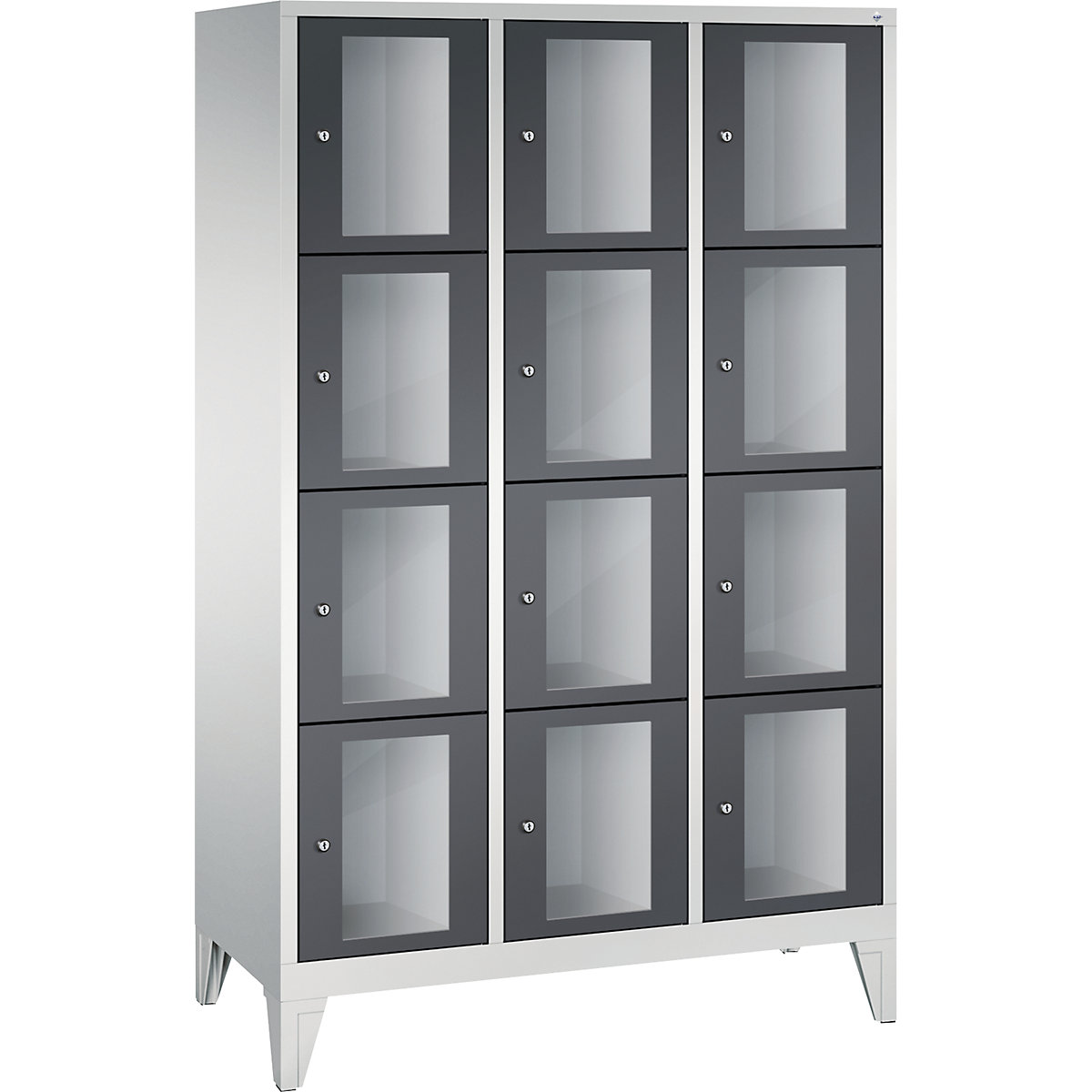 C+P – CLASSIC locker unit, compartment height 375 mm, with feet (Product illustration 13)