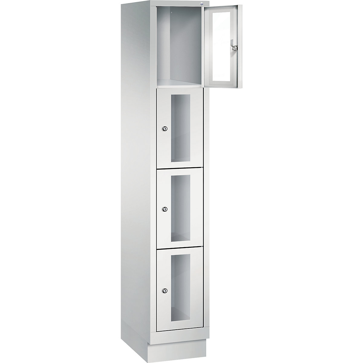 C+P – CLASSIC locker unit, compartment height 375 mm, with plinth (Product illustration 14)