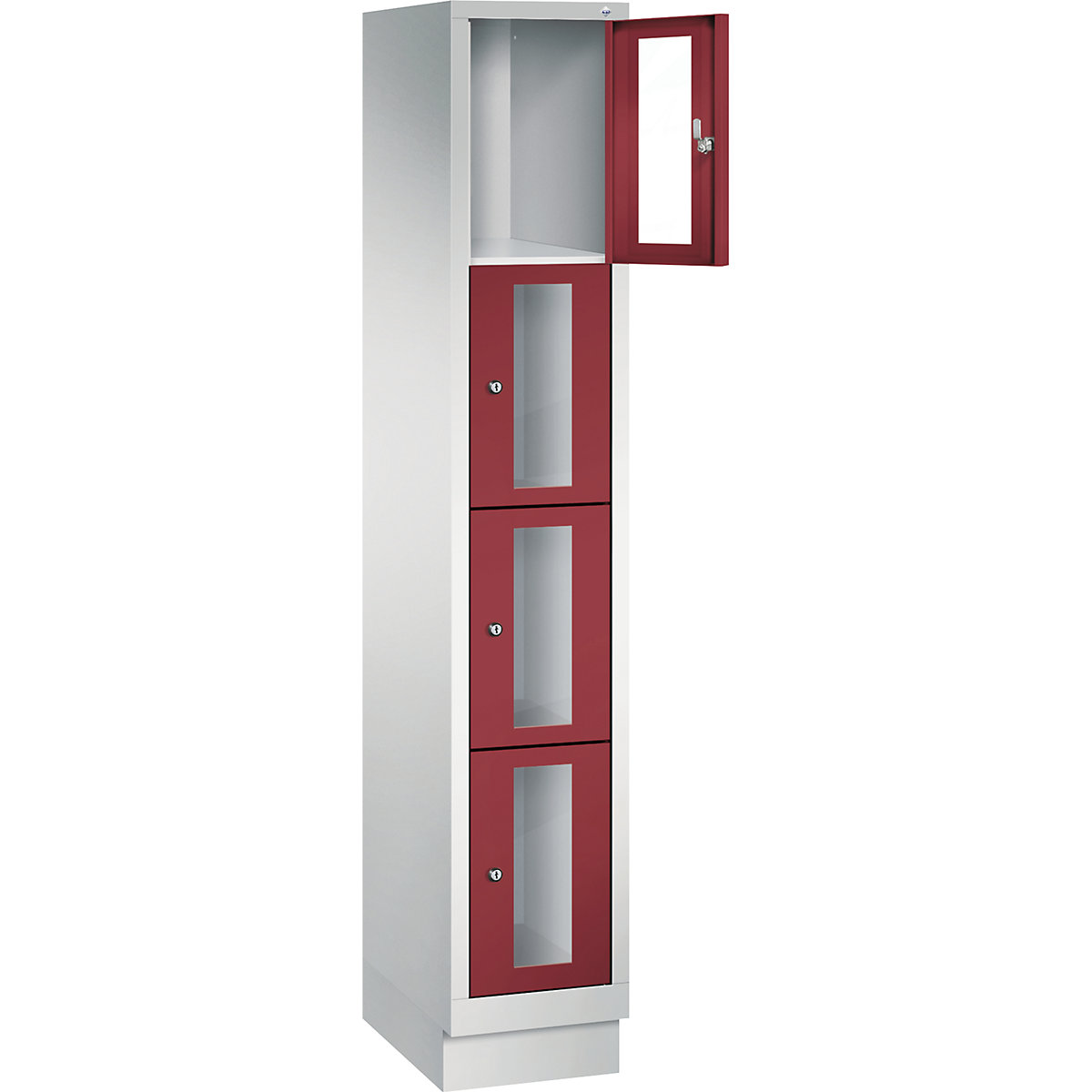 C+P – CLASSIC locker unit, compartment height 375 mm, with plinth (Product illustration 10)