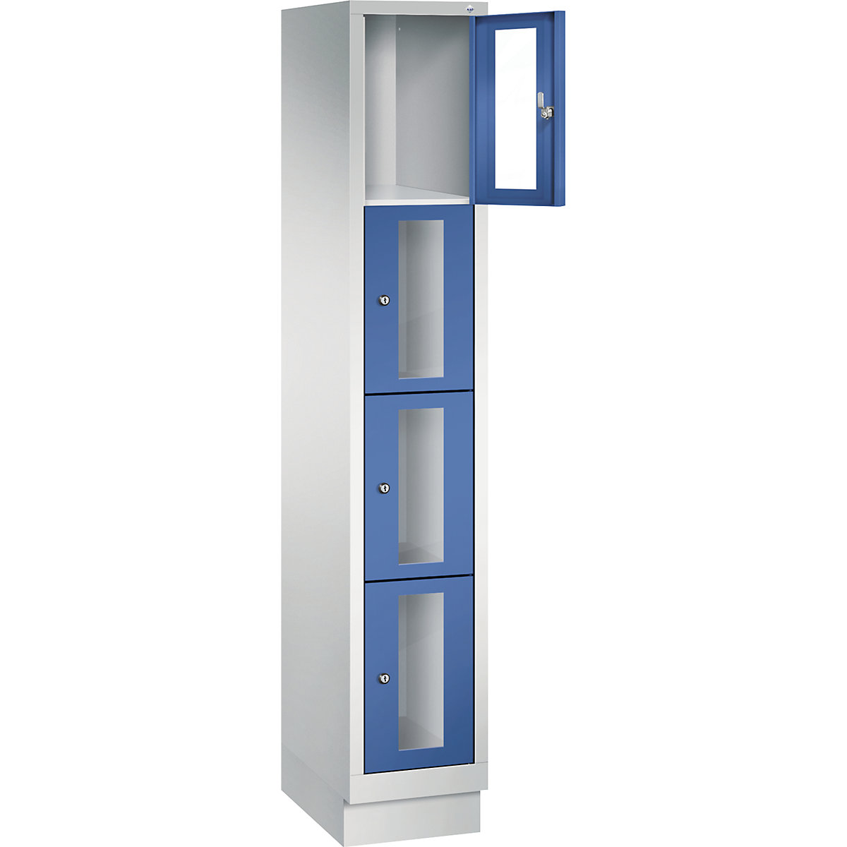 C+P – CLASSIC locker unit, compartment height 375 mm, with plinth (Product illustration 16)