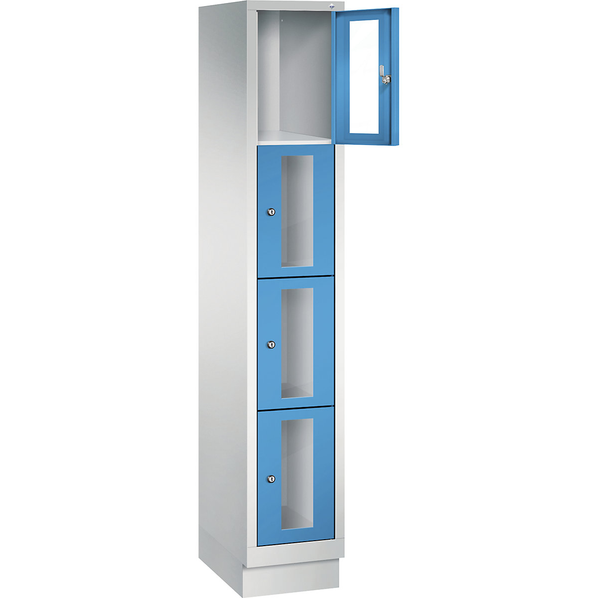 C+P – CLASSIC locker unit, compartment height 375 mm, with plinth (Product illustration 11)