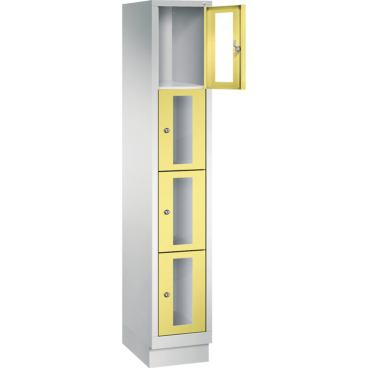 C+P – CLASSIC locker unit, compartment height 375 mm, with plinth (Product illustration 13)