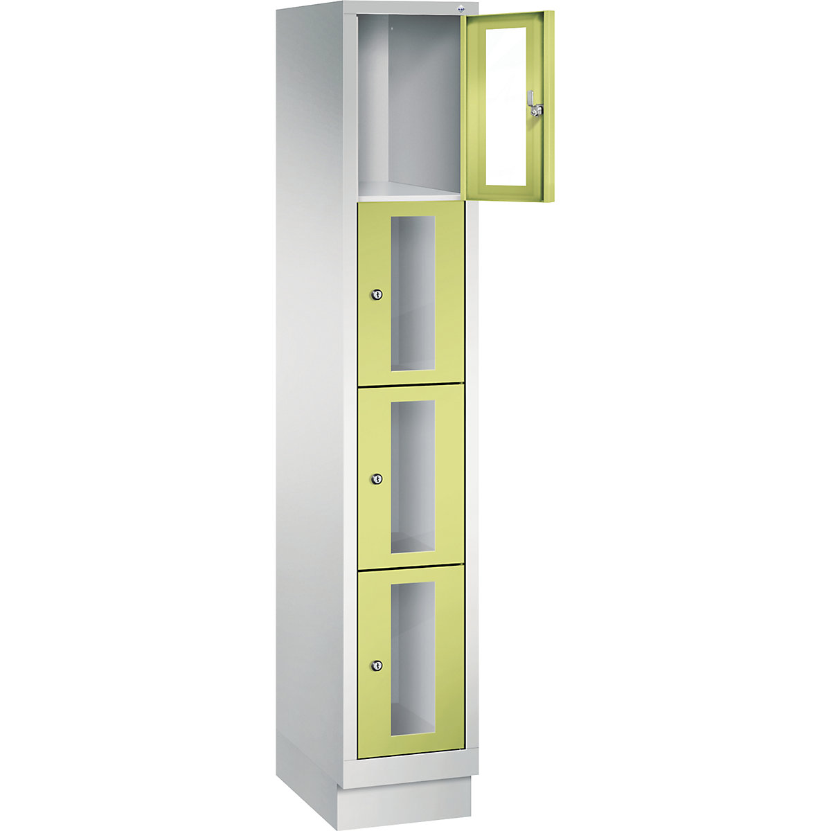 C+P – CLASSIC locker unit, compartment height 375 mm, with plinth (Product illustration 15)