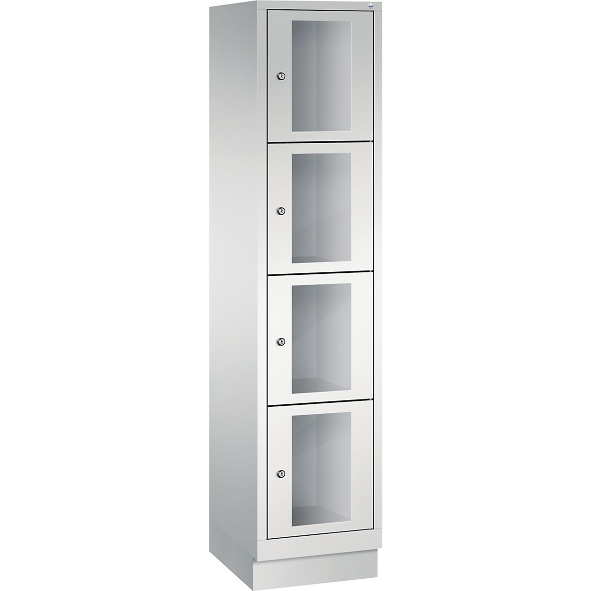 CLASSIC locker unit, compartment height 375 mm, with plinth - C+P