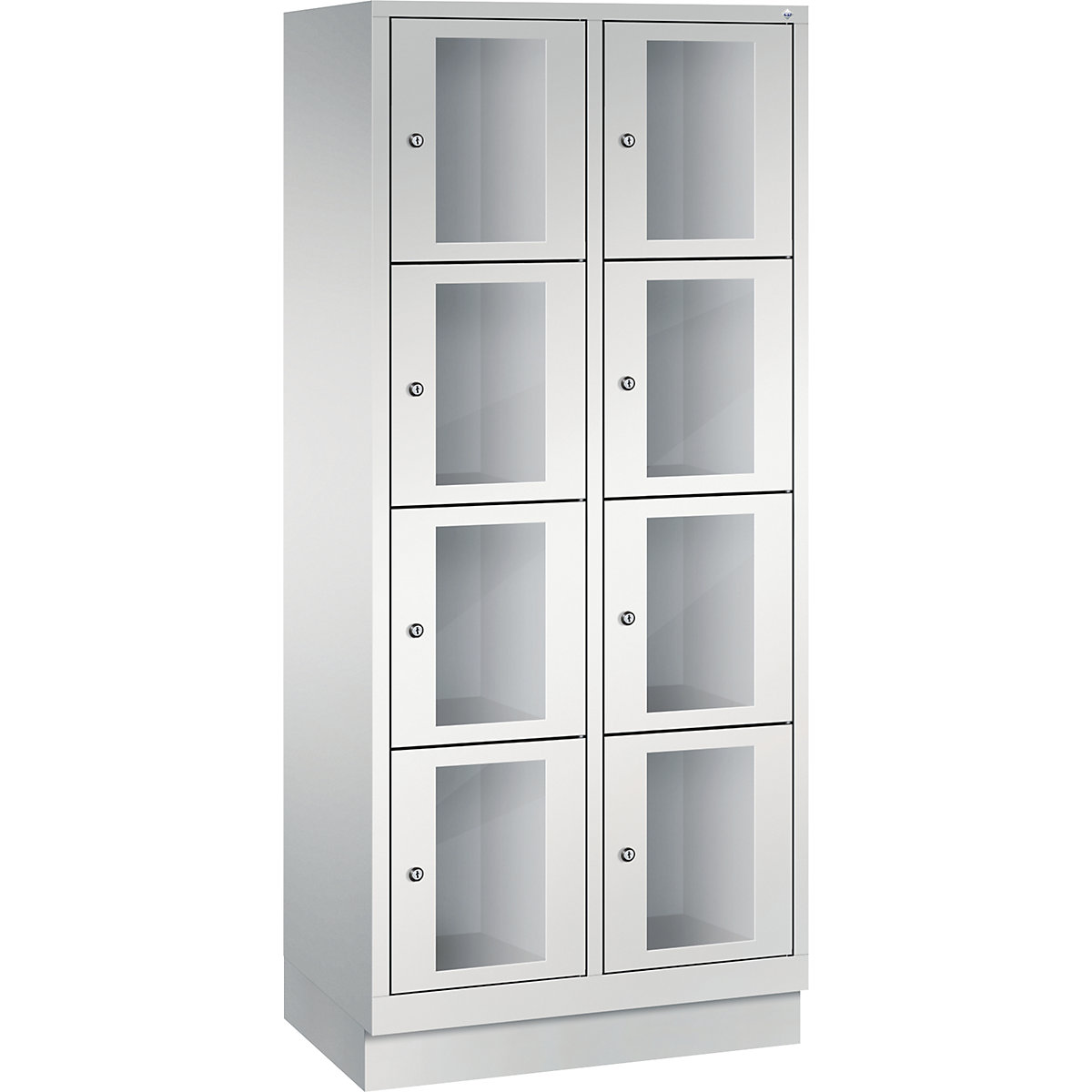 CLASSIC locker unit, compartment height 375 mm, with plinth – C+P