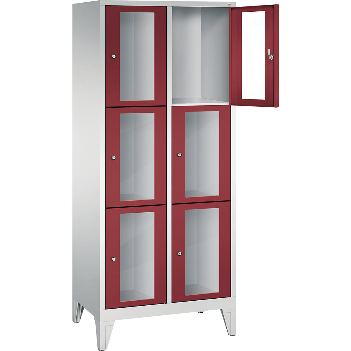 C+P – CLASSIC locker unit, compartment height 510 mm, with feet