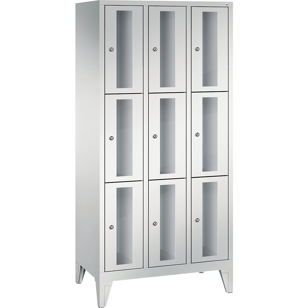 CLASSIC locker unit, compartment height 510 mm, with feet - C+P