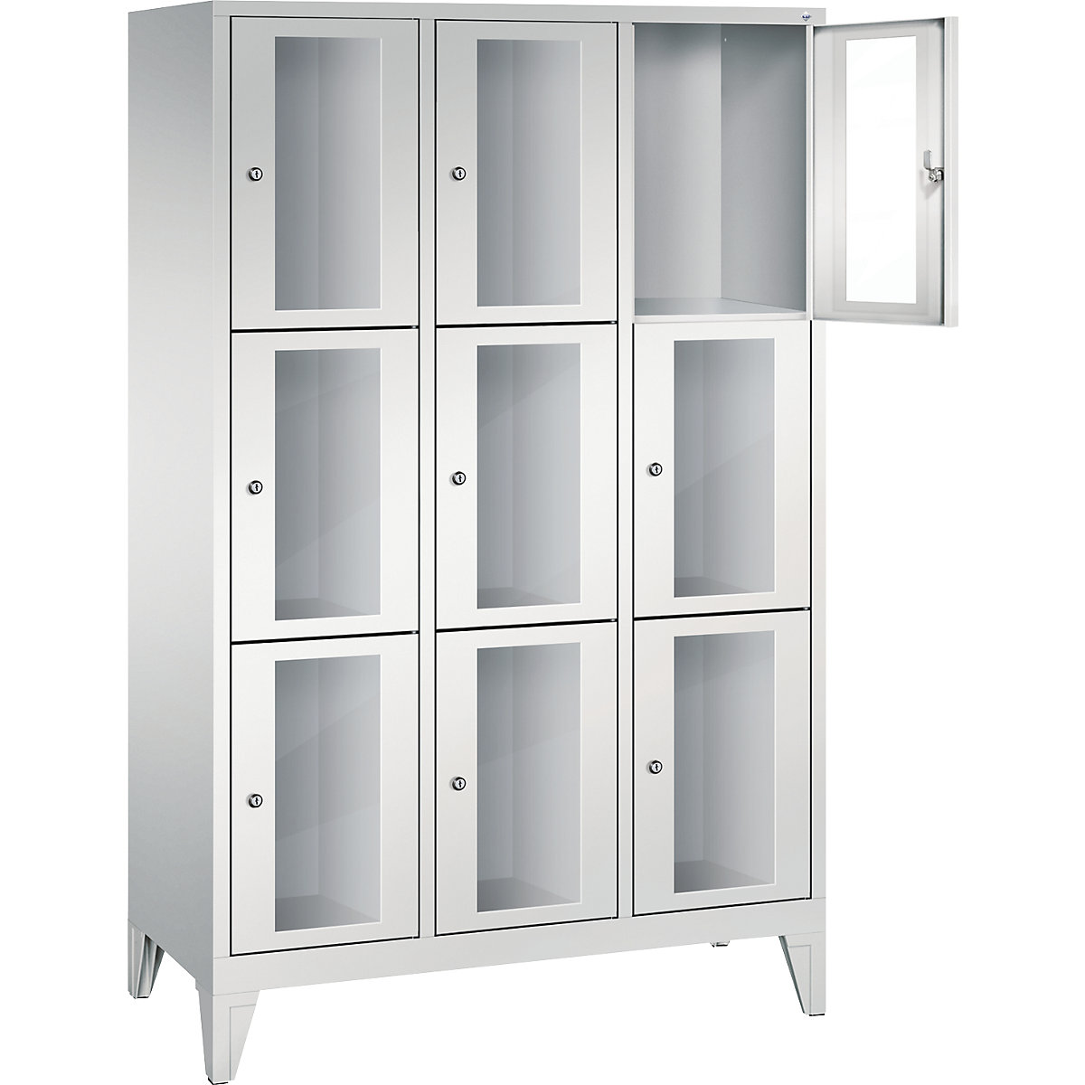 CLASSIC locker unit, compartment height 510 mm, with feet – C+P (Product illustration 15)-14